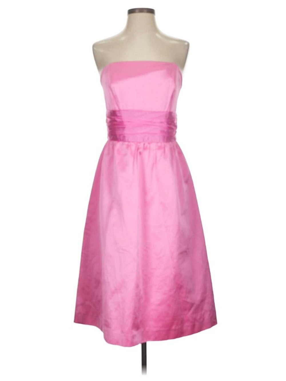 Rare Vintage Pink Lilly Pulitzer Strapless Cocktail Dress Size 4 Silk Lined